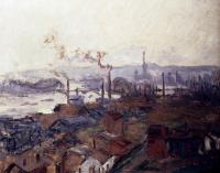 Monet, Claude Oscar - General View Of Rouen From St. Catherine's Bank